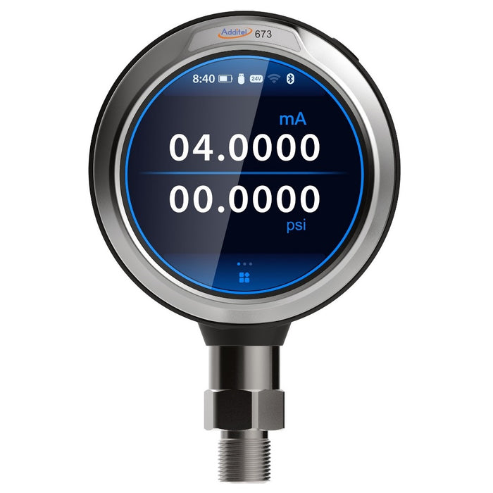 Additel’s New 673 Advanced Digital Pressure Calibrators Provide a Smartphone Like Experience coupled With the Ability to Simultaneously Measure Pressure and a Transmitter