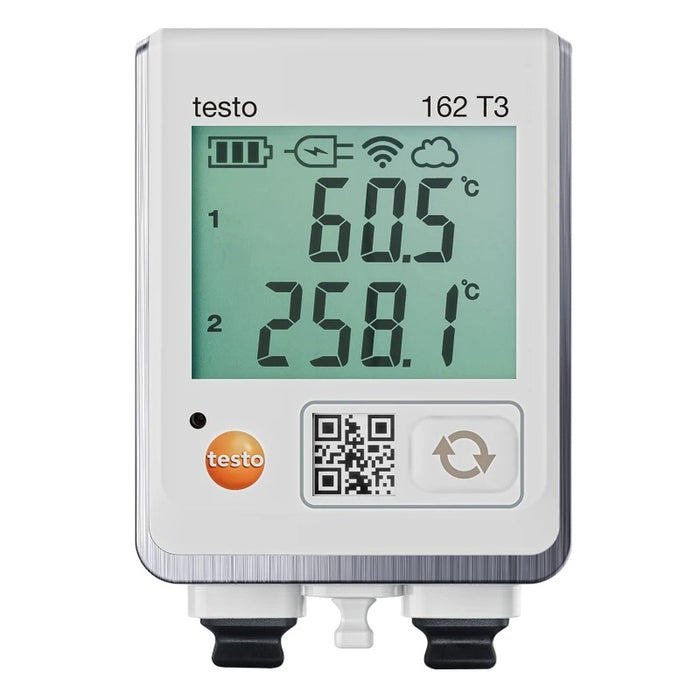 Testo 162 T3 Online Data Logger with 2 Connections for TC Temp Probes