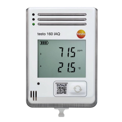 Testo 160 IAQ : Temp, Humidity, CO2 & Atmospheric Pressure Datalogger-Wifi - anaum.sa