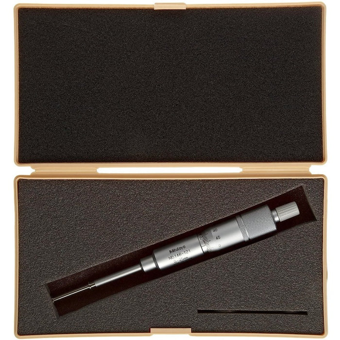 Mitutoyo 146-121 Groove Micrometer With Rotating Spindle, Range Outside: 0-25mm, Inside: 1.6-26.5mm - anaum.sa