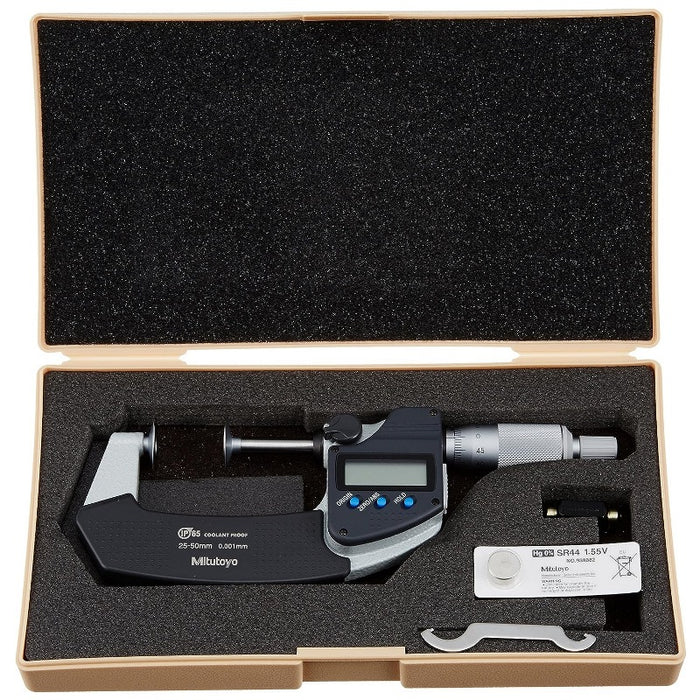 Mitutoyo 323-251-30 Digimatic Disk Micrometer, Range 25 ~ 50mm