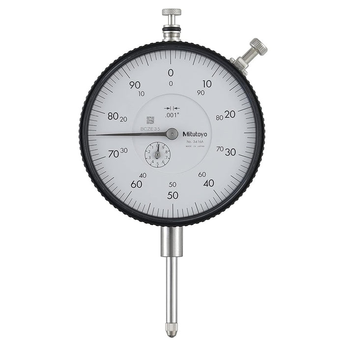 Mitutoyo 3416A Dial Indicator with Lug, 0 ~ 1″