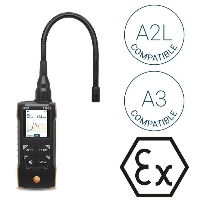Testo 515 Ex Combination Leak Detector (Gas and Refrigeration)