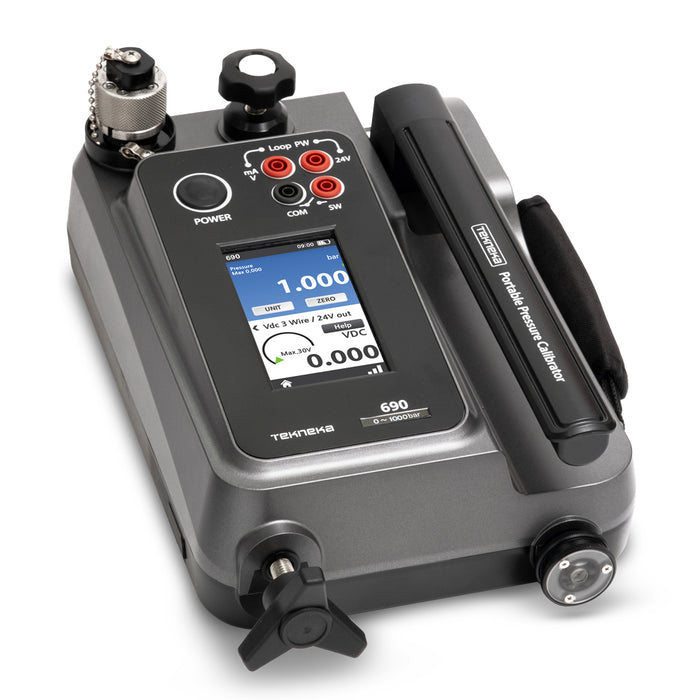 Tekneka 690 Portable Hydraulic Pressure Calibrator, Range 0 ~ 200bar