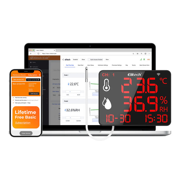 Elitech DR-230W THE WiFi Temperature & Humidity Data Logger (-40 to 85°C)