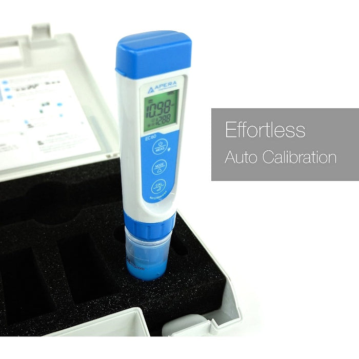 Apera EC60 Premium EC/TDS/Salinity Pocket Tester Kit