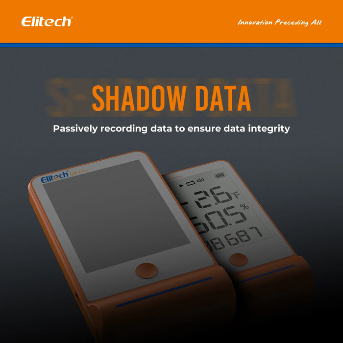 Elitech GSP-6Pro Bluetooth Temperature and Humidity Data Logger, Range -40 to 85°C