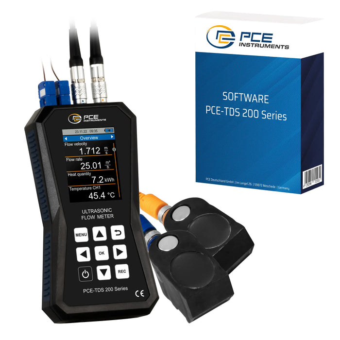 PCE-TDS 200+ M-SW Ultrasonic Flow Meter Kit