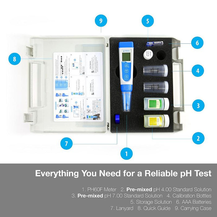 Apera PH60F Premium pH Pocket Tester Kit For Surface Testing