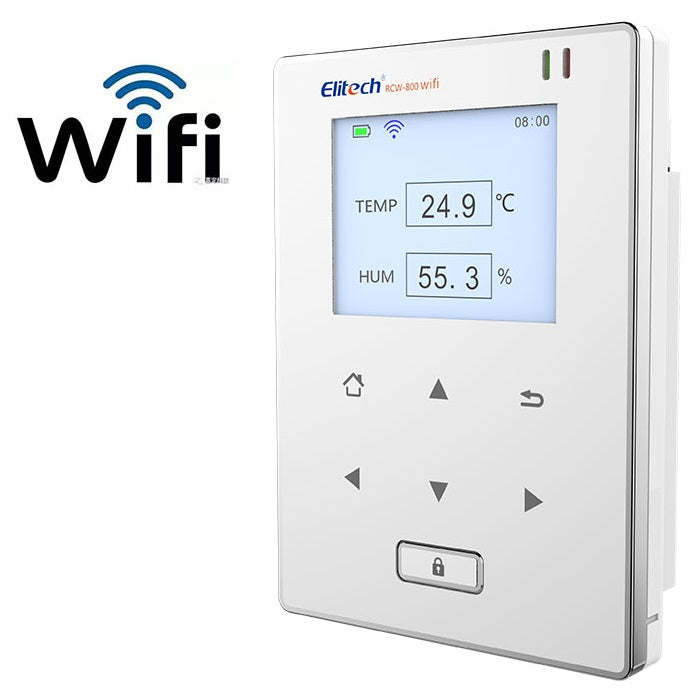 Elitech RCW-800 Wifi Temperature And Humidity Data Logger, Range -40 To 80°C