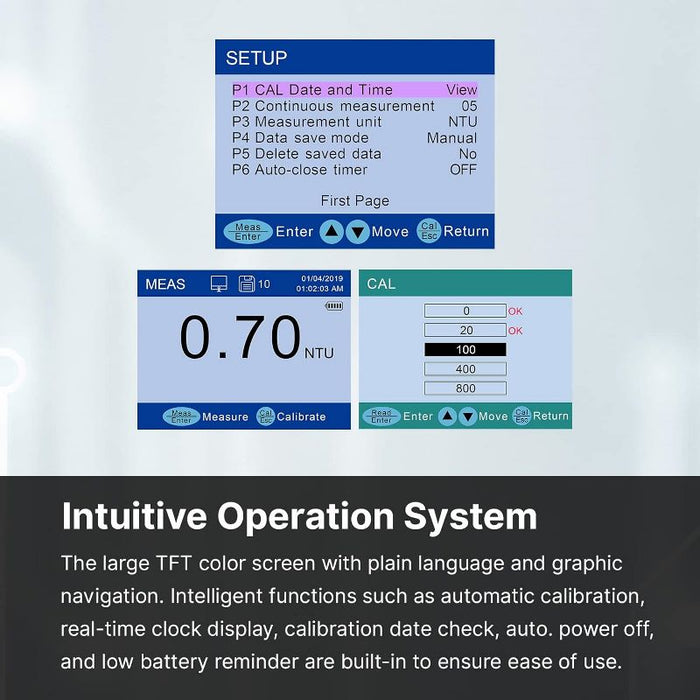 Apera TN480 Portable Turbidity Meter With GLP Data Logger