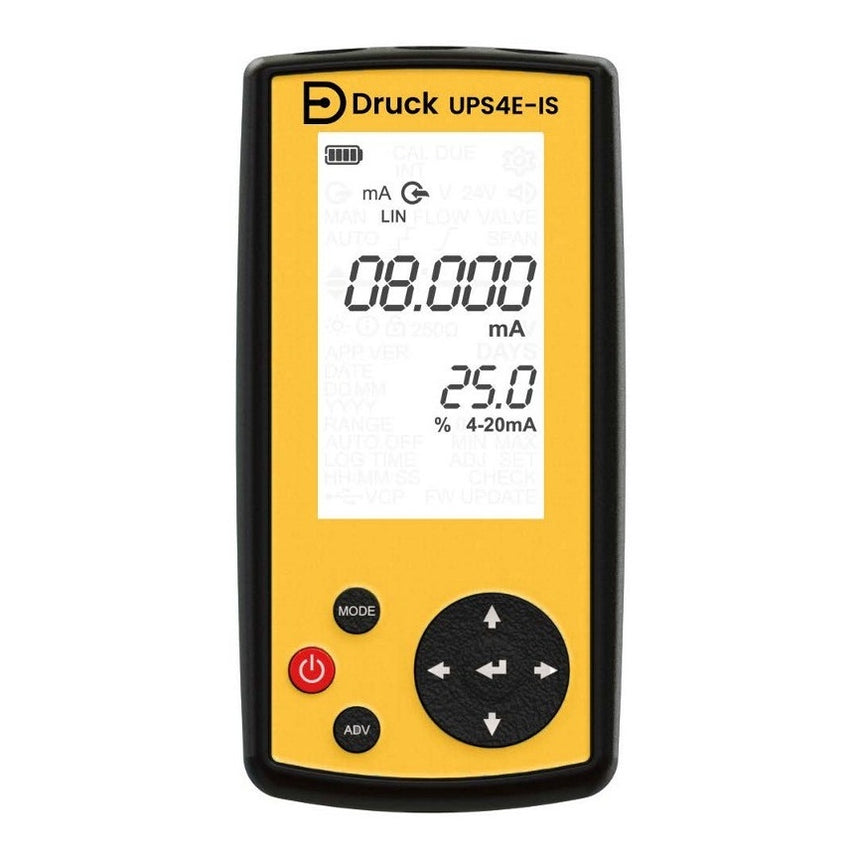 Druck UPS4E-IS Handheld Electrical Loop Calibrator ATEX (Intrinsically ...