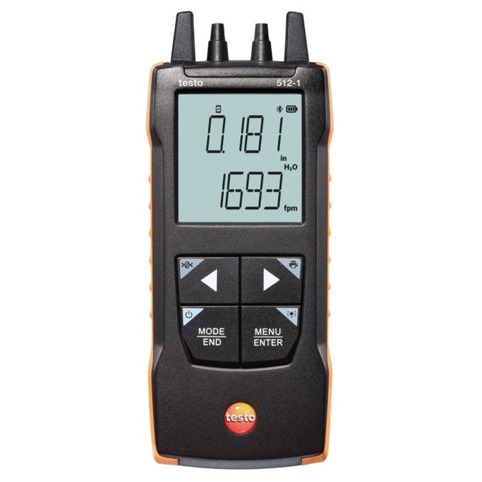 Testo 512-1 Digital Differential Pressure Measuring Instrument With App Connection - anaum.sa