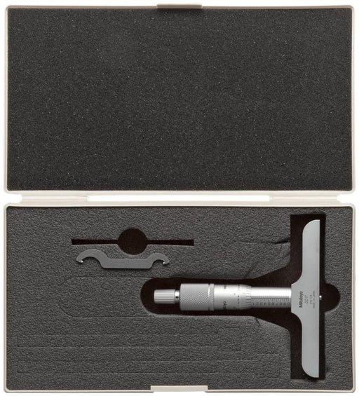 Mitutoyo 128-106 Depth Micrometer, 0-1"/ Base 4" - anaum.sa