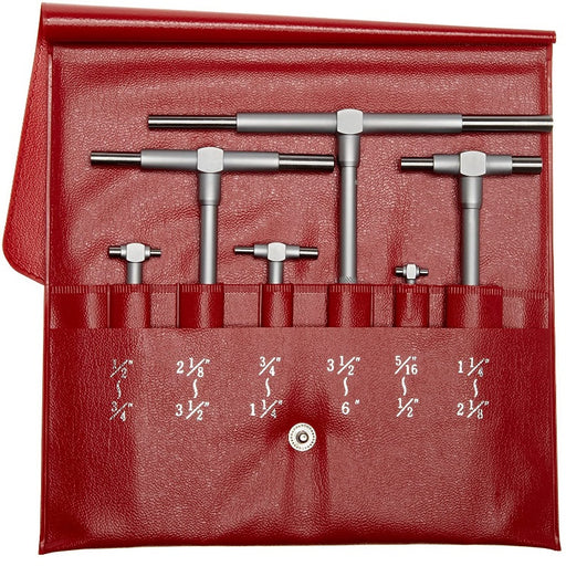 Mitutoyo 155-903 Telescoping Gage, 6 Piece Set, Range 0.313-6" - anaum.sa