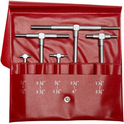 Mitutoyo 155-904 Telescoping Gage, 5 Piece Set, Range 0.5-6" - anaum.sa