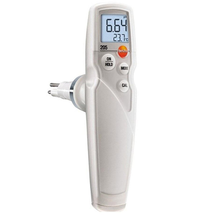 Testo 205 : pH/Temperature Measuring Instrument for Semi-Solid Media - anaum.sa