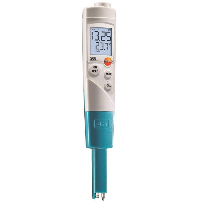 Testo 206-pH1 : pH/Temperature Measuring Instrument for Liquids - Kit - anaum.sa