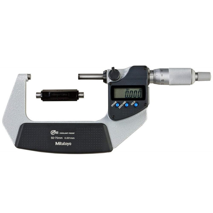 Mitutoyo 293-232-30: Micrometer 50-75mm IP65 Ratchet Stop SPC - anaum.sa