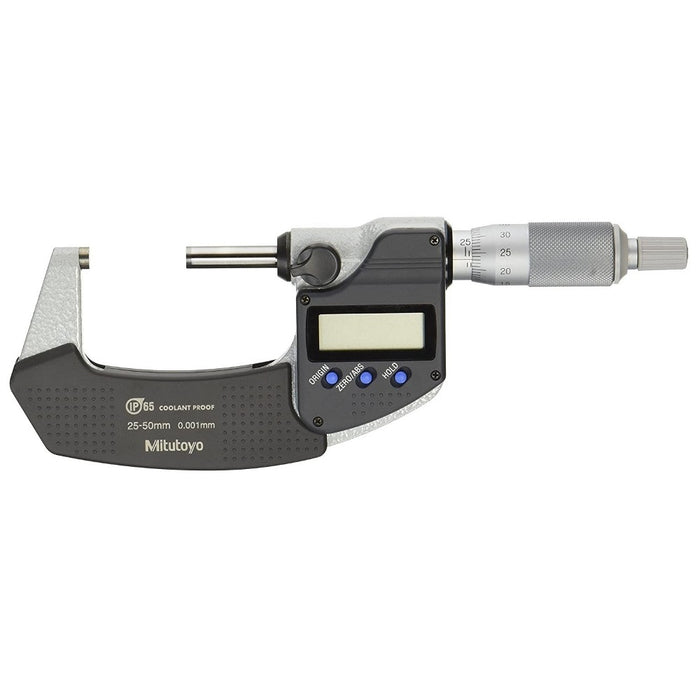 Mitutoyo 293-241-30 Digimatic Micrometer, Range 25-50mm IP65 Ratchet Stop-No SPC - anaum.sa