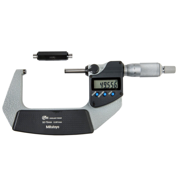 Mitutoyo 293-242-30 Digimatic Micrometer, Range 50-75mm IP65 Ratchet Stop-No SPC - anaum.sa