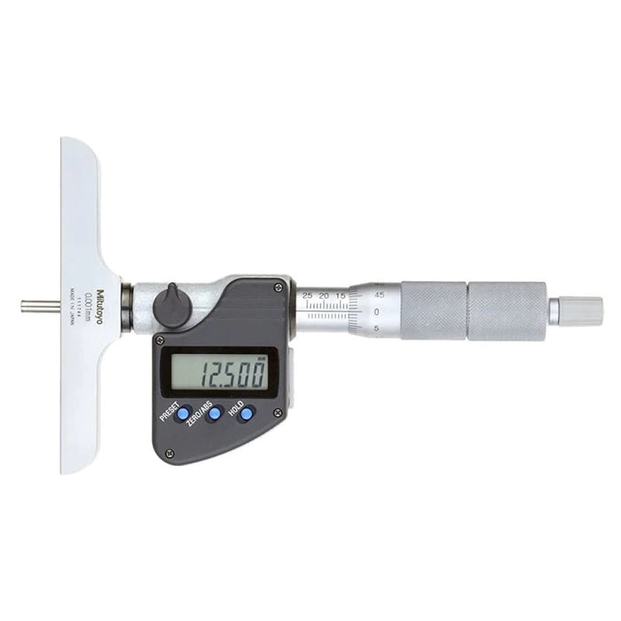 Mitutoyo 329-250-30 Digital Depth Micrometer, Range 0-150mm - anaum.sa