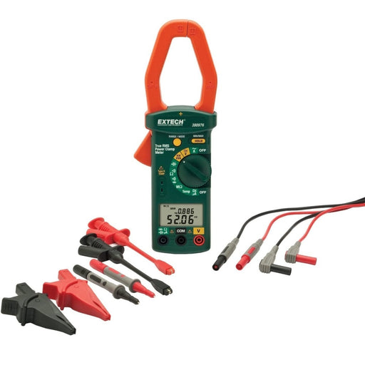 Extech 380976-K: Single Phase/Three Phase 1000A AC Power Clamp Meter Kit - anaum.sa