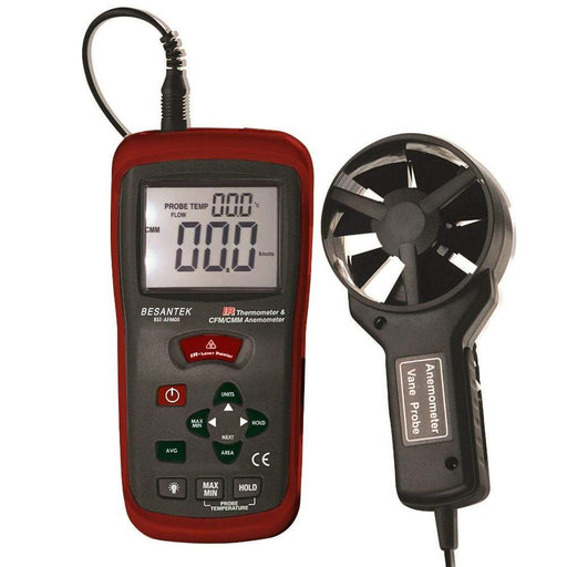 Besantek BST-AFM05 IR Thermometer & CFM/CMM Vane Anemometer - anaum.sa