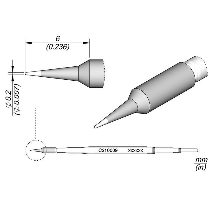 JBC Cartridge Conical (Ø 0.2mm) - anaum.sa