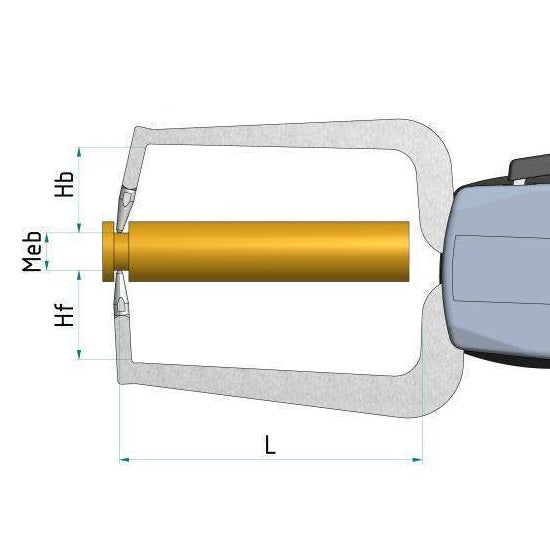 Kroeplin D450 Mechanical External Measuring Gauge, Range 0-50mm - anaum.sa