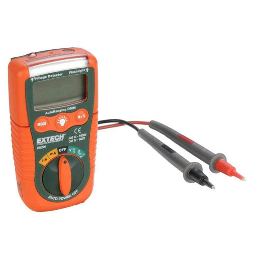 Extech DM220: Mini Pocket MultiMeter with Non-Contact Voltage Detector - anaum.sa