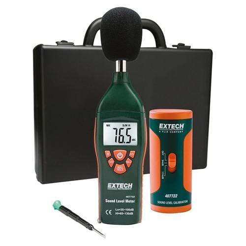 Extech 407732-KIT: Low/High Range Sound Level Meter Kit - anaum.sa