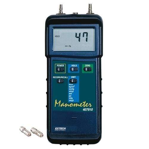 Extech 407910: Heavy Duty Differential Pressure Manometer (29psi) - anaum.sa