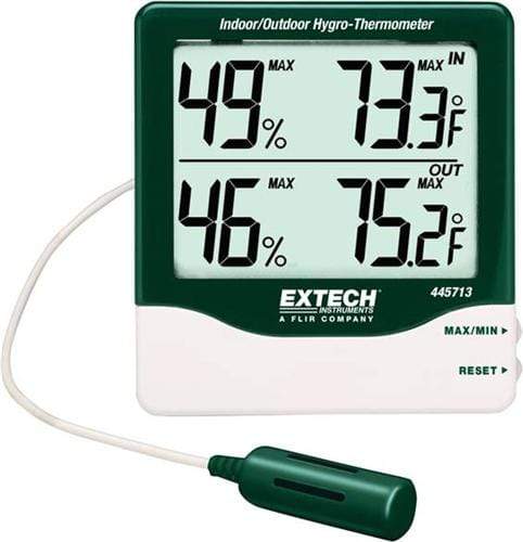 Extech 445713: Big Digit Indoor/Outdoor Hygro-Thermometer - anaum.sa