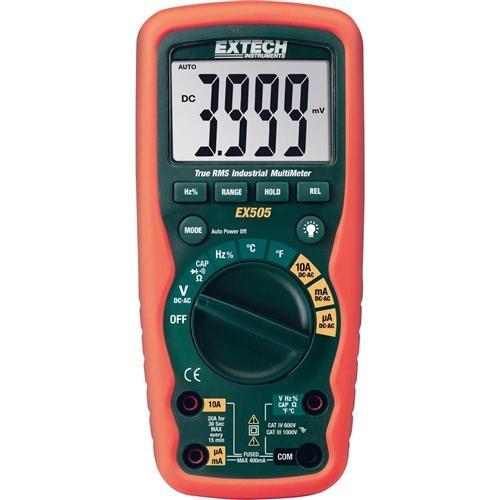 Extech EX505: 11 Function Heavy Duty True RMS Industrial MultiMeter - anaum.sa