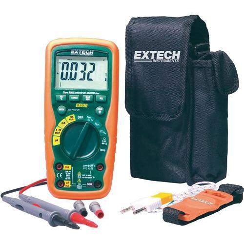 Extech EX530: 11 Function Heavy Duty True RMS Industrial MultiMeter - anaum.sa