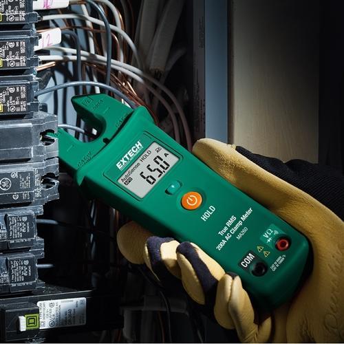 Extech MA260: True RMS 200A AC Open Jaw Clamp Meter - anaum.sa
