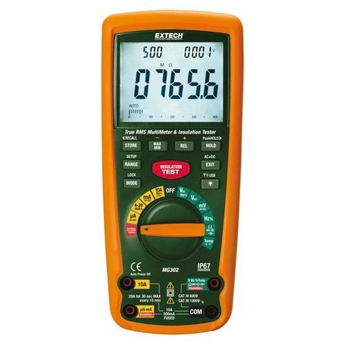 Extech MG302: 13 Function Wireless True RMS MultiMeter/Insulation Tester - anaum.sa