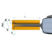 Kroeplin H102 Mechanical Internal Measuring Gauge, Range 2.5-12.5mm - anaum.sa