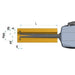 Kroeplin H470 Mechanical Internal Measuring Gauge, Range 70-120mm - anaum.sa