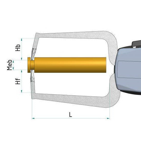 Kroeplin K330 Electronic External Measuring Gauge, Range 0-30mm - anaum.sa