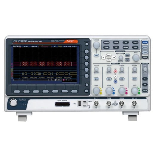 GW Instek MSO-2204E 200MHz, 4-Channel Mixed Signal Oscilloscope - anaum.sa