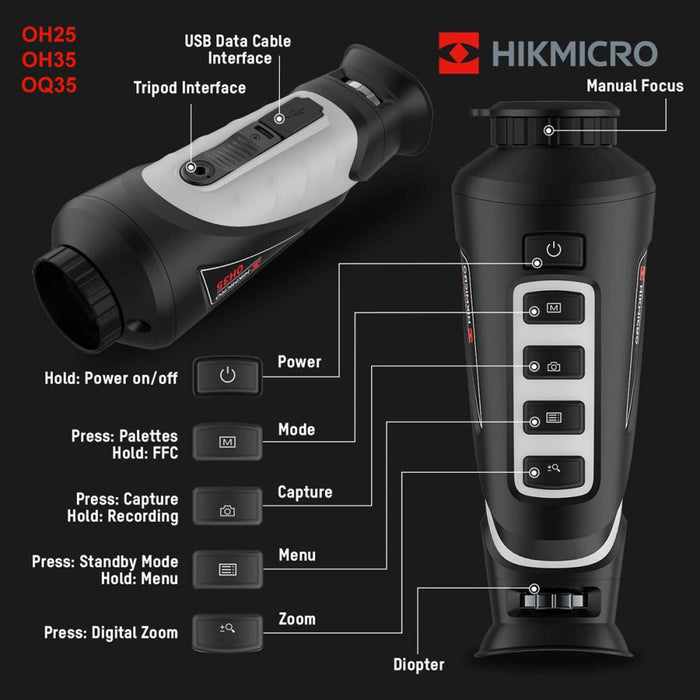 HIKMICRO OWL OQ35 Handheld Thermal Monocular Camera - anaum.sa
