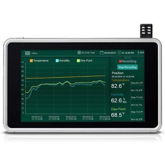 Extech RH550 : Humidity/Temperature Chart Recorder with Touch Screen - anaum.sa
