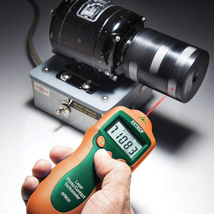 Extech RPM33: Combination Contact/Laser Photo Tachometer - anaum.sa