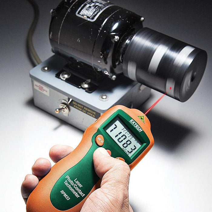 Extech RPM33: Combination Contact/Laser Photo Tachometer | Anaum.sa.com