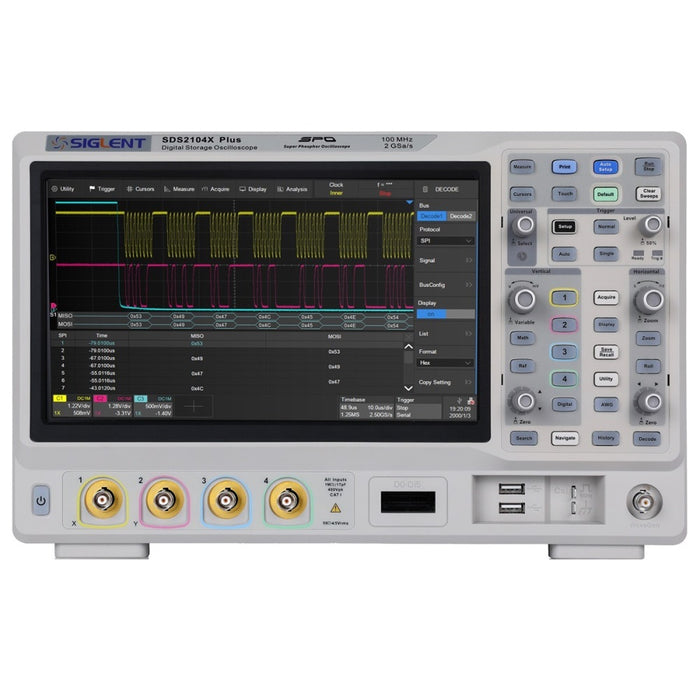 Siglent SDS2104X Plus 100MHz Digital Storage Oscilloscope (SPO) - anaum.sa