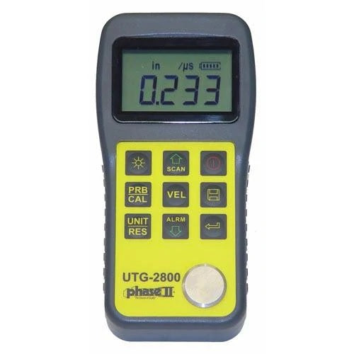 Phase II UTG-2800 Ultrasonic Thickness Gauge, Range 0.040-12 Inch - anaum.sa