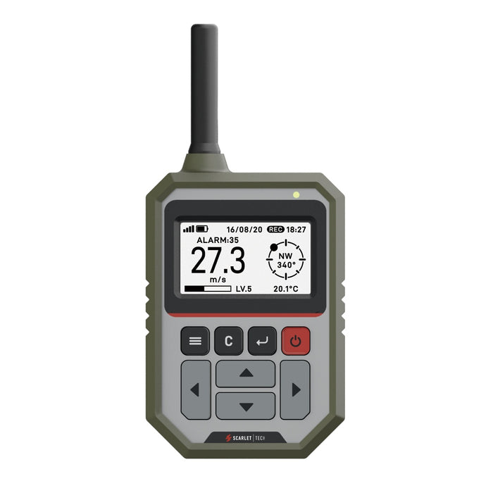 Scarlet WL-21 Wireless Anemometer Wind Speed & Direction Data Logger - anaum.sa