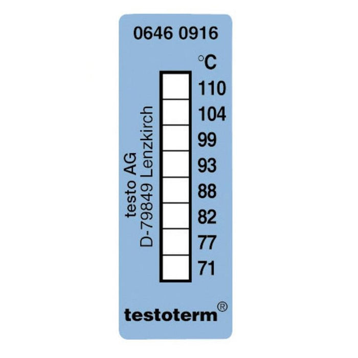 Testoterm : Thermometer Strip (77°C to 110°C) - 10 Strips - anaum.sa